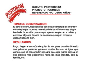 CLIENTE: BAVARIAPRODUCTO: PONY MALTAREFERENCIA: ANUNCIO “LEOPARDO”5 CLAVES PARA MEJORAR LA PUBLICIDAD:Desarrollar anuncios con casos reales, por ejemplo: en vez de poner dos leopardos se podría poner dos hombres atlético y cambiar la modelo por un hombre falco. Así creamos un claro ejemplo de que si se puede llegar a la meta sin ningún obstáculo.