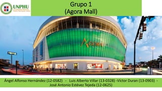 Grupo 1
(Agora Mall)
Ángel Alfonso Hernández (12-0582) - Luis Alberto Villar (13-0328) -Víctor Duran (13-0903) -
José Antonio Estévez Tejeda (12-0625)
 
