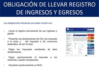   Presentar mensualmente el Anexo de Retenciones por Otros Conceptos (REOC) y otros anexos cuando corresponda.