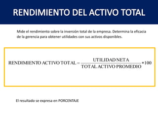 ROTACIÓN DE INVENTARIO DE PRODUCTO TERMINADO	Mide la rapidez con que el inventario promedio de Artículos Terminados se transforma en Cuentas por Cobrar o en Efectivo.El resultado se expresa en número de veces