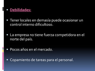 Contamos con personal altamente preparado y bien calificado.