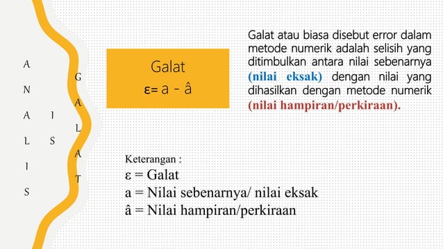 Analisis galat | PPTX