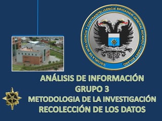 ANÁLISIS DE INFORMACIÓN GRUPO 3 METODOLOGIA DE LA INVESTIGACIÓN RECOLECCIÓN DE LOS DATOS 