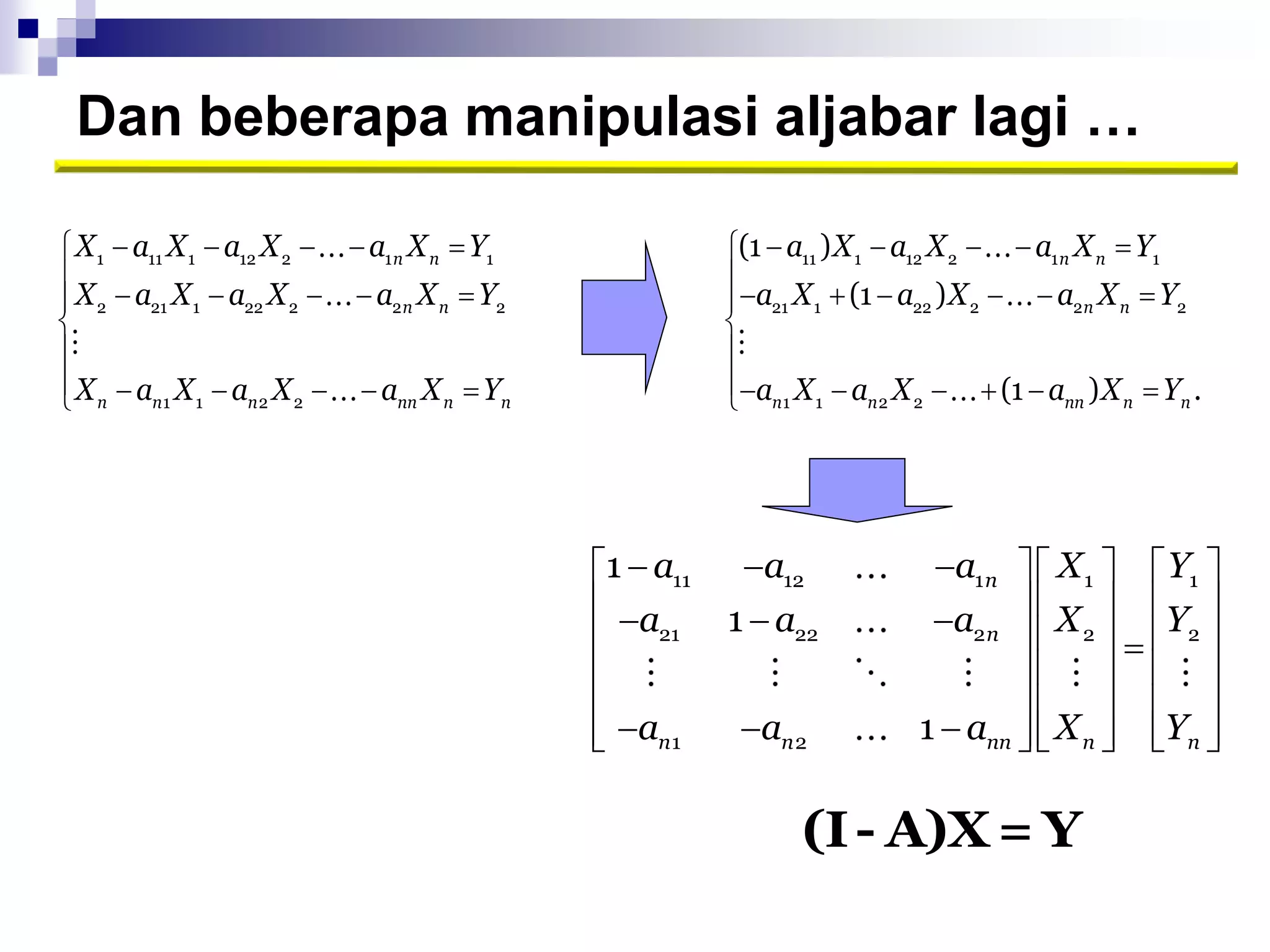 Analisis input output | PPTX