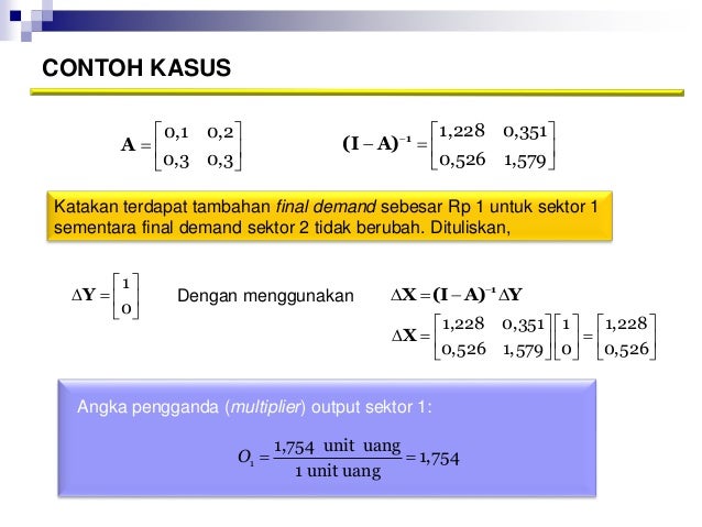 Analisis input output Analisis input output