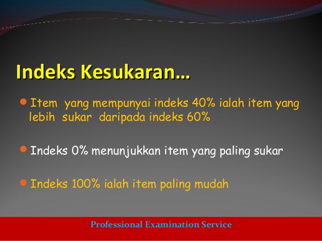 Analisis Item Soalan Objektif Analisis Item Soalan Objektif