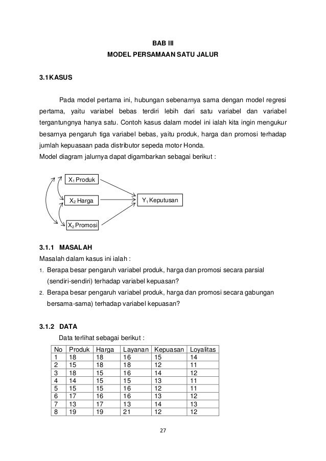 Analisis Jalur Path Analysis
