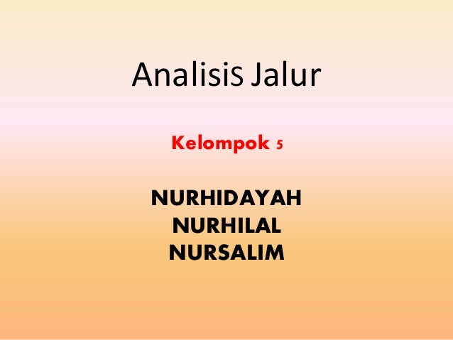 Analisis Jalur