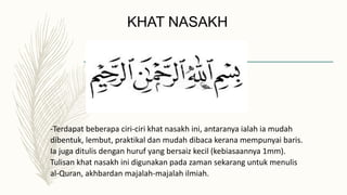 Analisis jenis tulisan khat | PPT