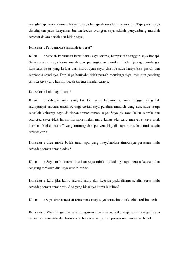 essay tentang broken home