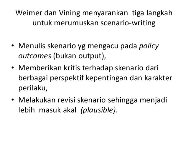 Analisis kebijakan versi weimer vining -kelp heru gernandes