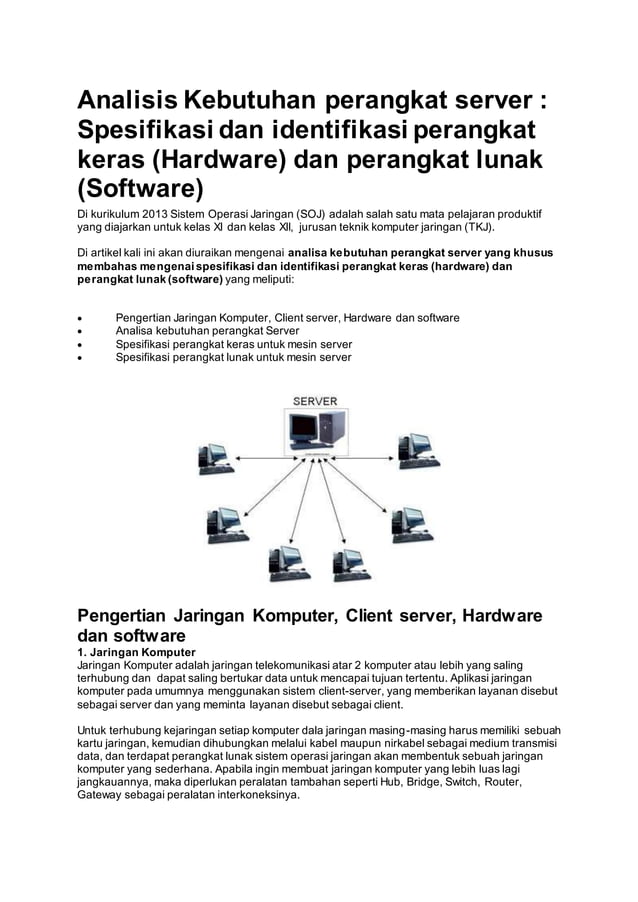 ANALISIS SERVER | PDF