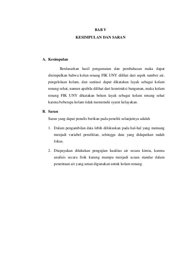 Contoh Makalah Tentang Kontruksi Kolam Jajaran Soal