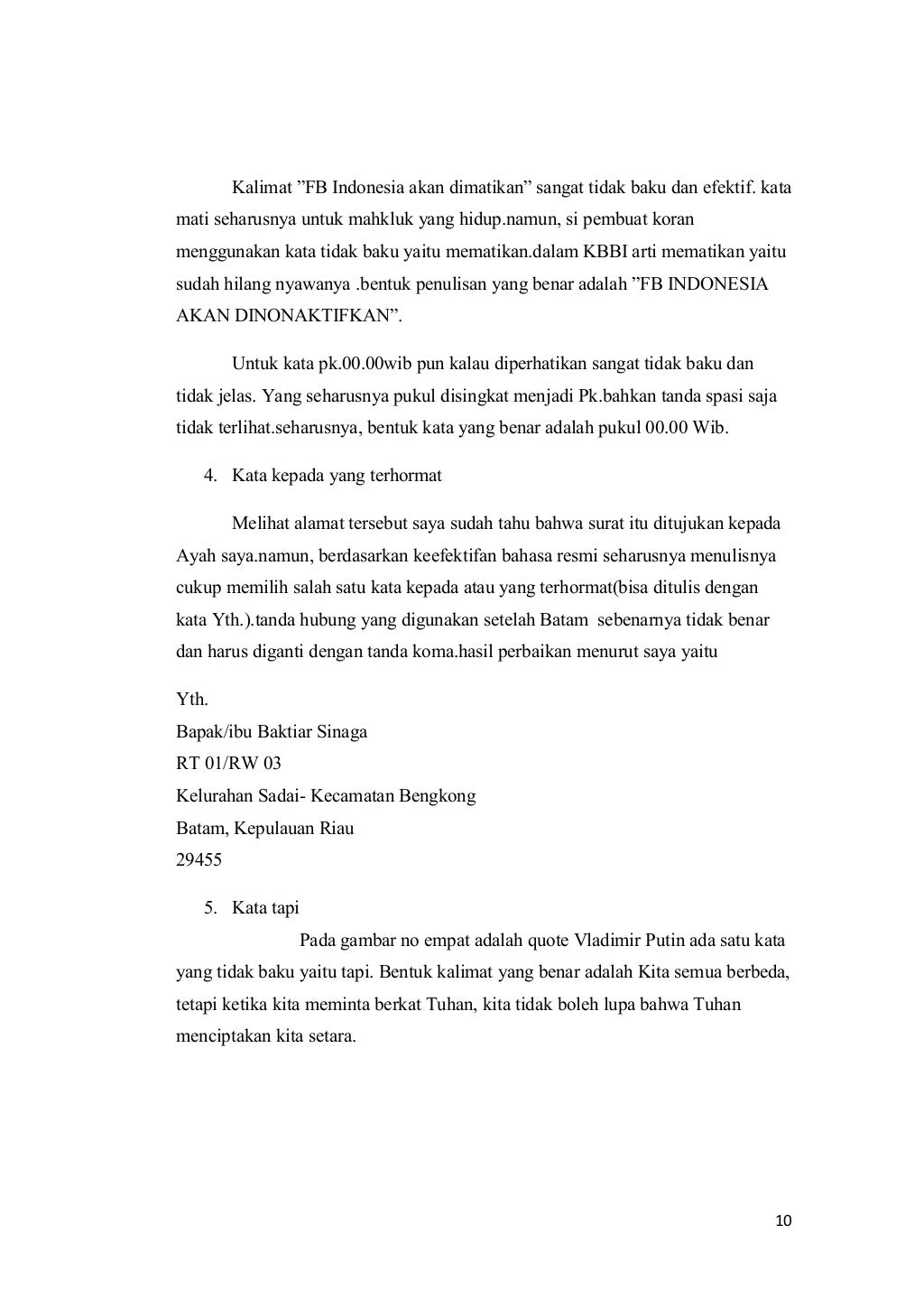 Analisis kesalahan berbahasa