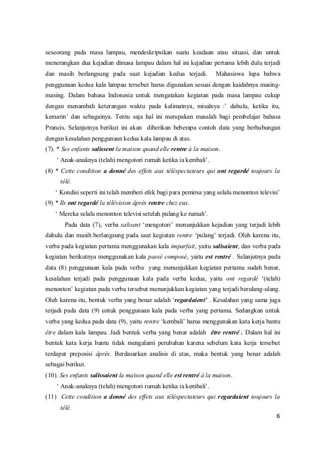 Analisis kesalahan sintaksis bahasa prancis