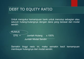 Rumus Rasio Utang Analisis Peta Laporan Keuangan Perbankan | PPTX