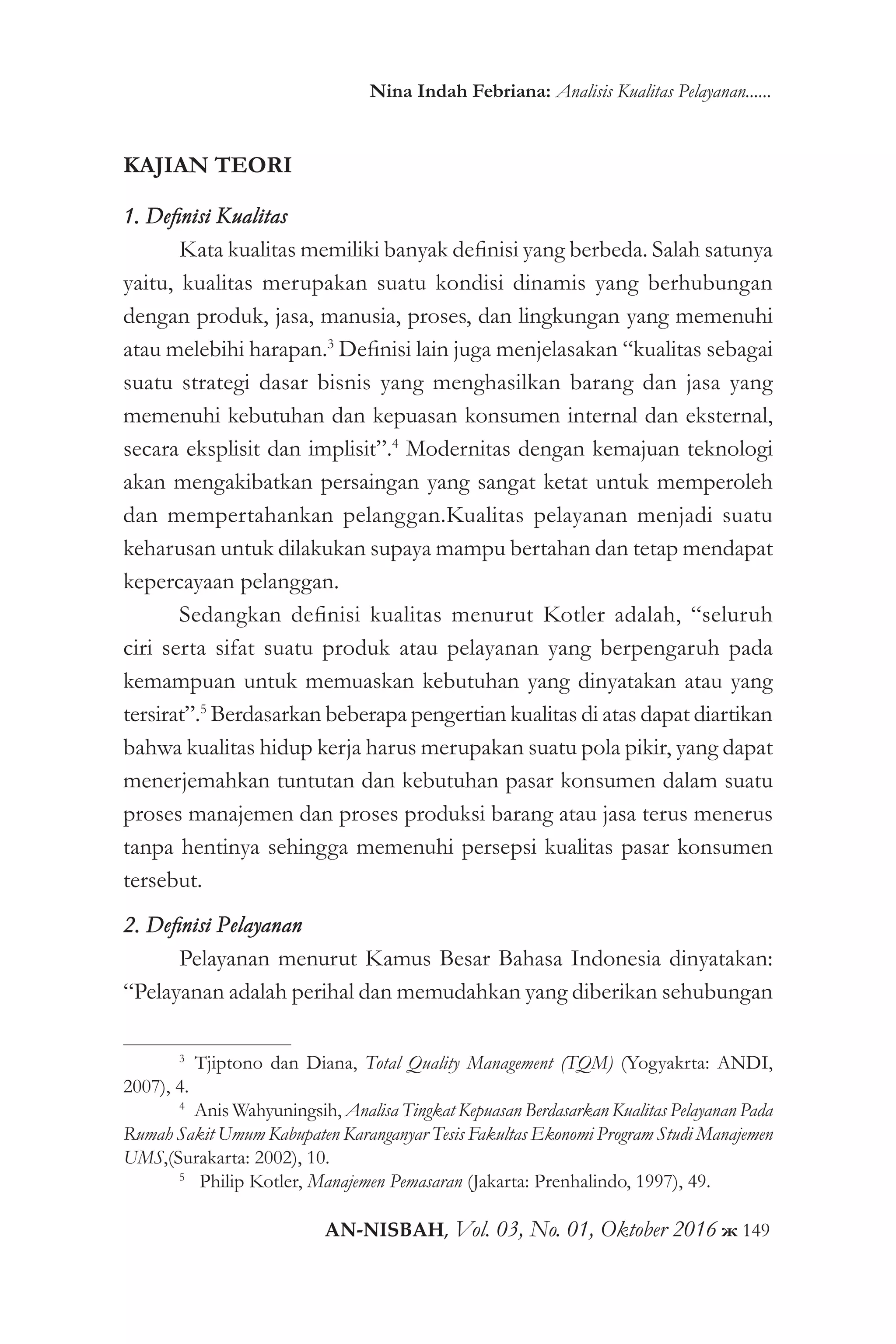 Analisis kualitas pelayanan bank terhadap kepuasan nasabah pada bank ...