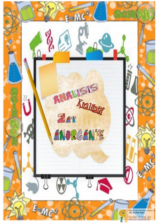 Analisis Kualitatif Zat Anorganik