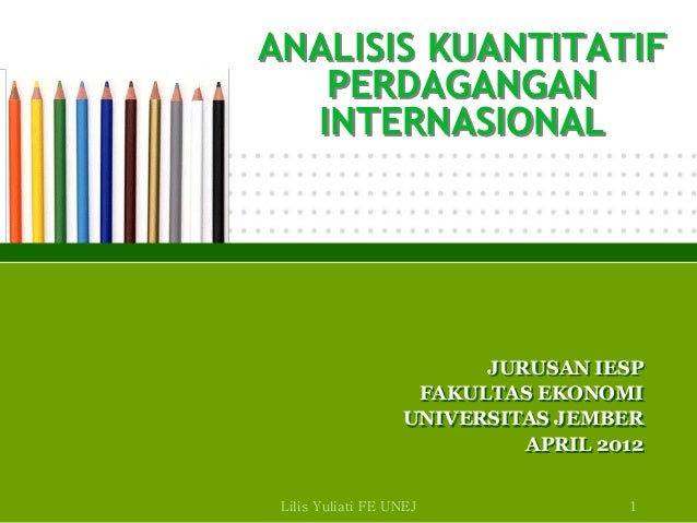Analisis perdagangan