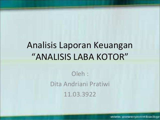 Analisis Laba Kotor