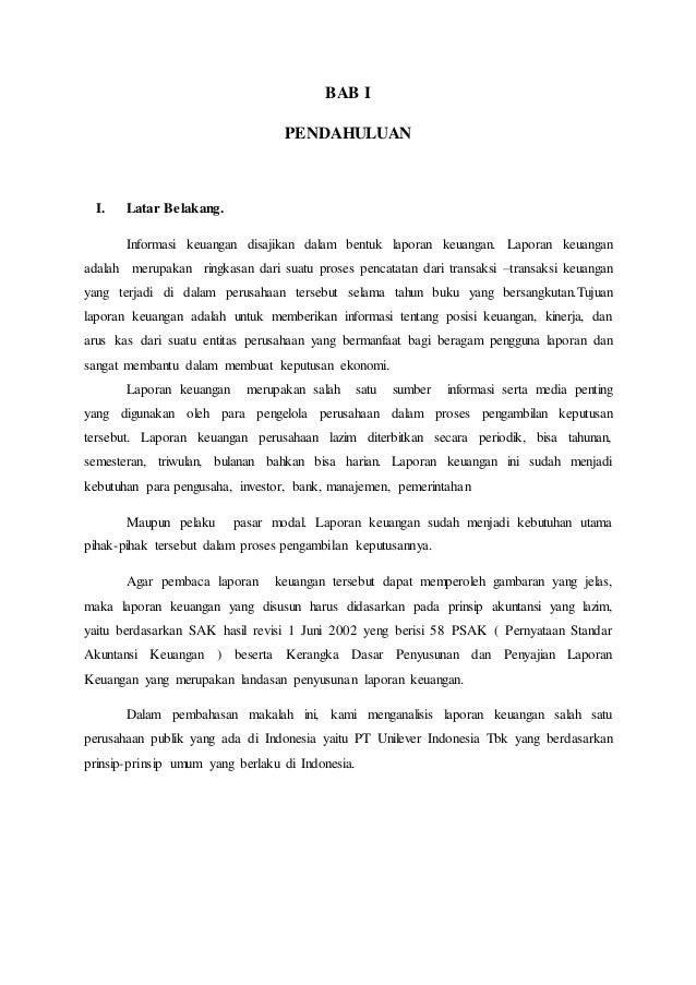 laporan keuangan perusahaan unilever laporan keuangan perusahaan unilever