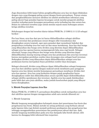 Analisis Laporan Arus Kas