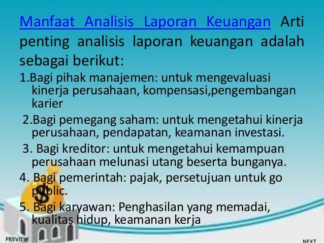 Manfaat Laporan Keuangan Bagi Kreditor Seputar Laporan