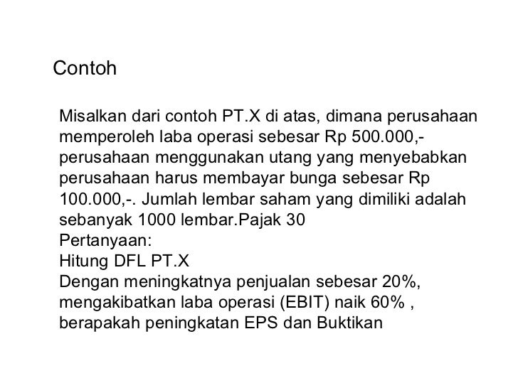 Analisis Leverage