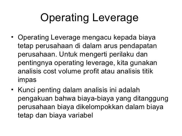 Analisis Leverage