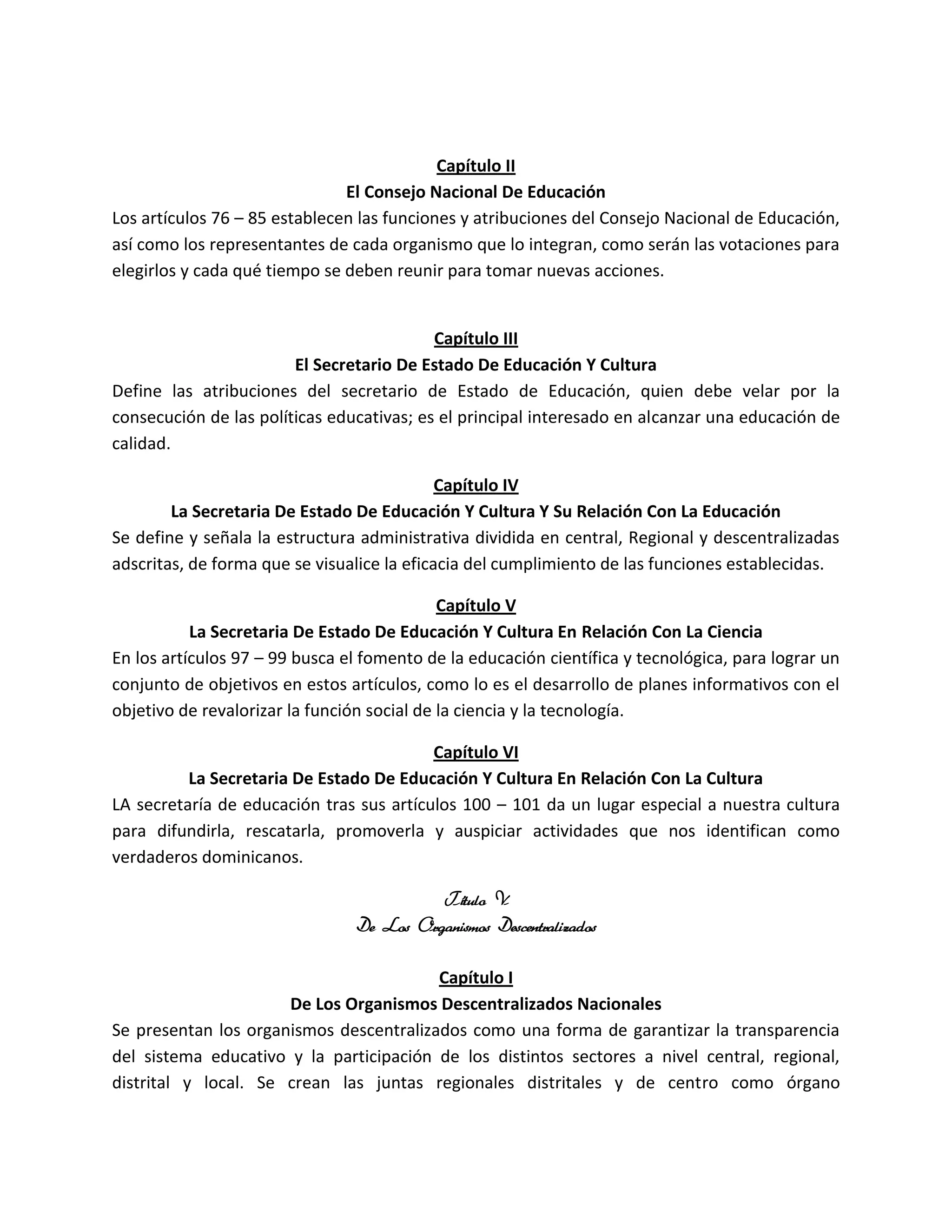 Analisis ley 66 97 de la Educacion Dominicana | DOCX | Education