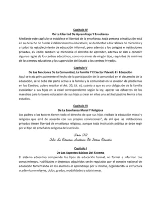 Analisis ley 66 97 de la Educacion Dominicana | DOCX