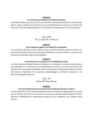 Analisis ley 66 97 de la Educacion Dominicana | DOCX