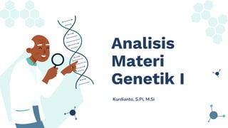 Analisis
Materi
Genetik I
Kurdianto, S.Pi, M.Si
 