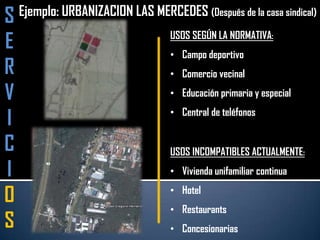 Comercio local  USOS COMPLEMENTARIOSEstaciones de servicios y puestos de gasolina, restaurantes, cafeterías, agencias bancarias, estaciones de bomberos, establecimiento de vigilancia y primeros auxilios.USOS INCOMPATIBLOES  Es incompatible el uso residencial de cualquier tipo.