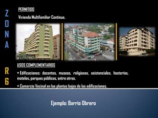  Comercio Vecinal en las plantas bajas de las edificaciones. Ejemplo: Barrio Obrero