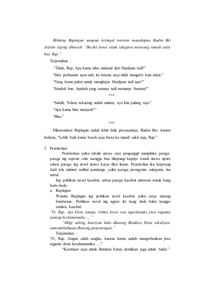 Analisis Novel Basa Jawa Ngulandara