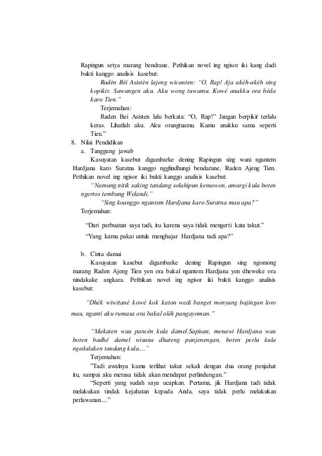 Analisis Novel Basa Jawa "Ngulandara"