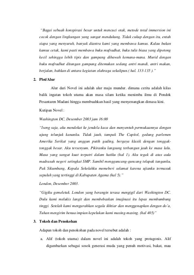 Analisis Novel Novel Negri 5 Menara