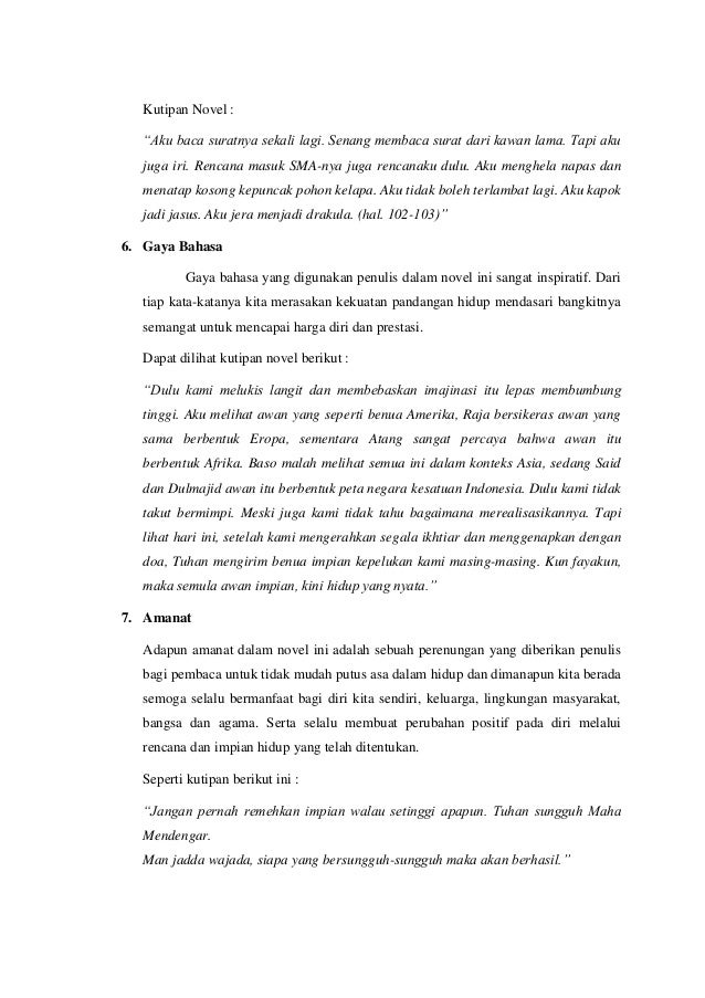 Analisis Novel Novel Negri 5 Menara Analisis Novel Novel Negri 5 Menara