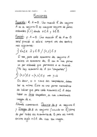 - 8 -ANALISIS PARA EL CBC - PARTE 1 ASIMOV
 