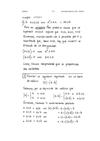 - 23 -ASIMOV ANALISIS PARA EL CBC - PARTE 1
 