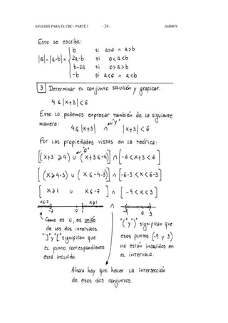 - 24 -ANALISIS PARA EL CBC - PARTE 1 ASIMOV
 