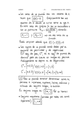 - 31 -ASIMOV ANALISIS PARA EL CBC - PARTE 1
 