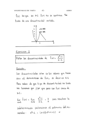 - 82 -ANALISIS PARA EL CBC - PARTE 1 ASIMOV
 