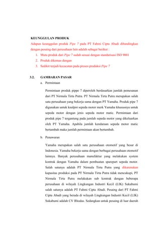 Contoh Laporan Market Analisis