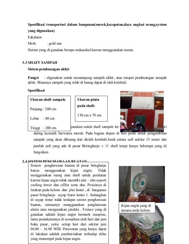 Survey Analisis Utilitas Pasar Beringharjo Yogyakarta