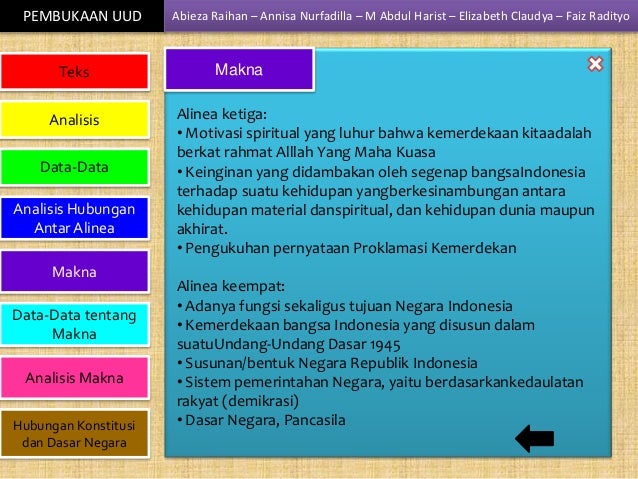 Analisis pembukaan uud