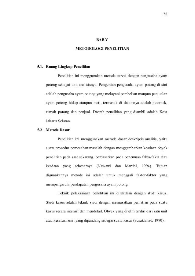 Analisis Pendapatan Industri Ayam Potong