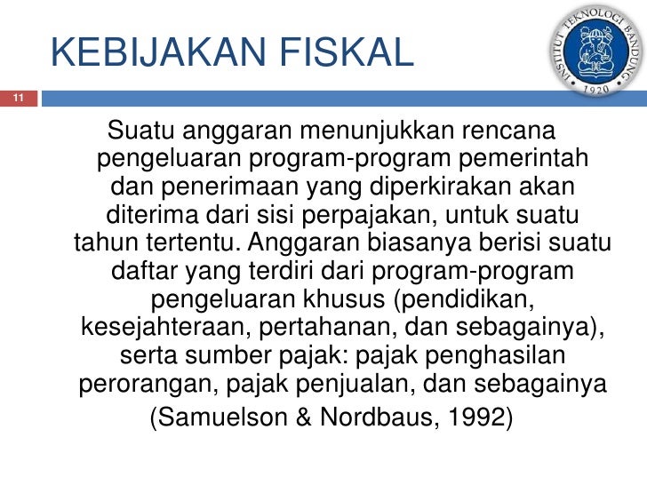 Analisis pengaruh kebijakan fiskal pemerintah terhadap