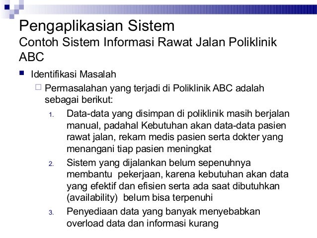 Analisis perancangan sistem informasi